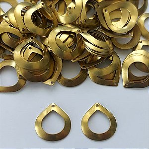 ACESSÓRIO NO BRUTO PRONTO PARA BANHO - (V1823) GOTA VAZADA 16X17MM - PESO: 0,5GR - (VALOR UNITÁRIO) BRU0003140
