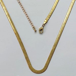 SHOCKER NO BRUTO PRONTO PARA O BANHO(CX66) - CORRENTE LACRAIA  - TAMANHO 40CM + EXTENSOR - PESO: 8,1GR - BRU15568