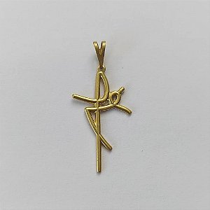 PINGENTE NO BRUTO PRONTO PARA O BANHO - (3612) PINGENTE FÉ 28MM - PESO: 0,3GR - COMPOSIÇÃO: 100% LATÃO - BRU15658