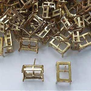 ACESSÓRIO NO BRUTO PRONTO PARA O BANHO - BASE EM ALTA FUSÃO PARA BRINCO RETANGULAR 10X14MM - COMPOSIÇÃO: ALTA FUSÃO - PESO TOTAL 3,3GR (VALOR REFERENTE AO PAR) - BRU0003180