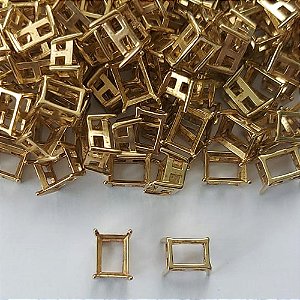 ACESSÓRIO NO BRUTO PRONTO PARA O BANHO - BASE EM ALTA FUSÃO PARA PINGENTE RETANGULAR 6X8MM - COMPOSIÇÃO: ALTA FUSÃO - PESO TOTAL 0,5GR (VENDIDO POR UNIDADE) - BRU0003190
