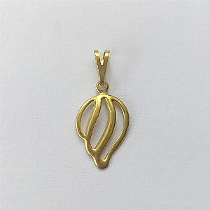 PINGENTE NO BRUTO PRONTO PARA O BANHO - (V3202) PINGENTE ASA VAZADA 18MM - PESO: 0,6GR - COMPOSIÇÃO: 100% LATÃO - BRU15858