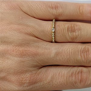 ANEL NO BRUTO PRONTO PARA O BANHO -  \ (CX.111)  (AX000365W) ANEL CRAVEJADO COM MICROS ZIRCÔNIAS - PESO MÉDIO 1GR - COMPOSIÇÃO: LATÃO / ZIRCÔNIA - ANEL000498