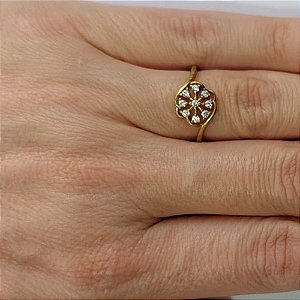 ANEL NO BRUTO PRONTO PARA O BANHO -  (CX.111)  (AX002685W) ANEL CRAVEJADO COM MICROS ZIRCÔNIAS - PESO MÉDIO 2GR - COMPOSIÇÃO: LATÃO / ZIRCÔNIA - ANEL000503