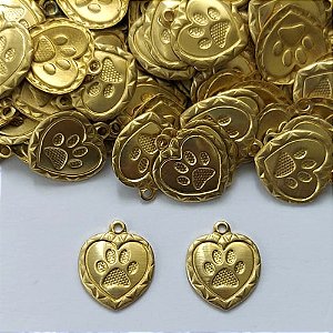 ACESSÓRIO NO BRUTO PRONTO PARA O BANHO - (3.1768A1) (CXZ.105) CORAÇÃO COM PATINHA 12MM COM UM FURO - PESO 0,3GR - COMPOSIÇÃO: 100% LATÃO (PEÇA VENDIDA POR UNIDADE) - BRU0003198