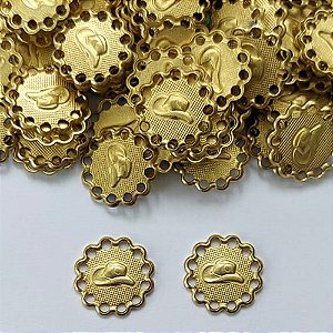 ACESSÓRIO NO BRUTO PRONTO PARA O BANHO - (3.1999) (CX.113) MEDALHA CHAPÉU COWBOY 12MM - PESO 0,3GR - COMPOSIÇÃO: 100% LATÃO (PEÇA VENDIDA POR UNIDADE) - BRU0003203