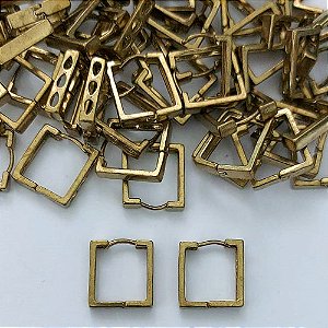 BRINCO NO BRUTO PRONTO PARA O BANHO(CX137) - BRINCO ARGOLINHA DE PRESSÃO (TRANQUETA) QUADRADA - TAMANHO: 3X13MM - PESO TOTAL 2,2GR - BRU16047