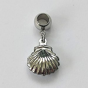 BERLOQUE EM AÇO INOXIDÁVEL - BERLOQUE CONCHA DUPLA 14MM - COMPOSIÇÃO: AÇO INOXIDÁVEL - AÇO2185