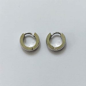 BRINCO EM AÇO INOXIDÁVEL - BRINCO ARGOLA DE PRESSÃO 3X10MM - COMPOSIÇÃO: AÇO INOXIDÁVEL - AÇO2196