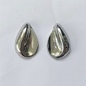 BRINCO EM AÇO INOXIDÁVEL - BRINCO DE PINO GOTA 24MM - COMPOSIÇÃO: AÇO INOXIDÁVEL - AÇO2198