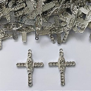 ACESSÓRIO PINGENTE CRUCIFIXO 25X35MM - COMPOSIÇÃO: METAL - BIJU00027