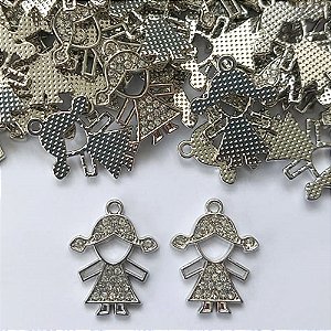 ACESSÓRIO PINGENTE MENINO COM STRASS 15X22MM - COMPOSIÇÃO: METAL - BIJU00028