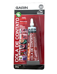 Cola De Contato Sapateiro 30gr Borracha Couro Madeira Garin Cor Incolor /BRU000426