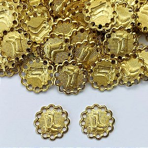 ACESSÓRIO NO BRUTO PRONTO PARA O BANHO - (3.2003) (CX.113) PINGENTE REDONDO BOTAS COWBOY 12MM - COMPOSIÇÃO: 100% LATÃO - PESO TOTAL 0,3GR - BRU0003226