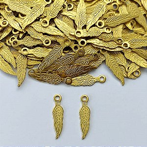 ACESSÓRIO NO BRUTO PRONTO PARA O BANHO - (3.1739A1 (CX.114) ) PINGENTE FOLHA 14MM - COMPOSIÇÃO: 100% LATÃO - PESO TOTAL 0,2GR - BRU0003230