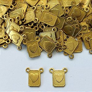 ACESSÓRIO NO BRUTO PRONTO PARA O BANHO - (3.3268A2) (CX.30) ESCAPULÁRIO CORAÇÃO 6X8MM - COMPOSIÇÃO: 100% LATÃO - PESO TOTAL 0,2GR - BRU0003233