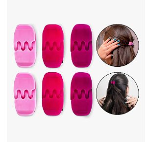 PIRANHA PRESILIA PEQUENA Cabelos Tridente Tons Rosa Mini Presilhas de Cabelo Rosinha Delicadas VENDIDA POR UNIDADE BIJU00035