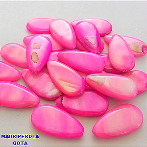 MADRIPEROLA GOTA 18X12MM /(CX142) FURO PASSANTE VENDA POR UNIDADE BRU0003255