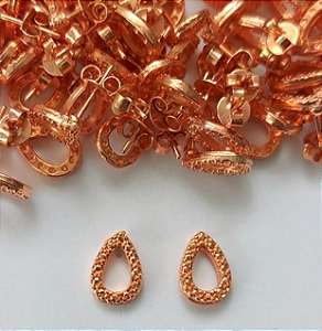 BRINCO NO BRUTO PRONTO PARA O BANHO - (CRIS) BRINCO DE PINO 10MM - PESO TOTAL 1.1GR - BRU0003272