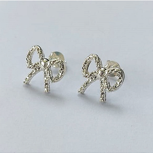 BRINCO FOLHEADO A PRATA COM 50 MILÉSIMOS + VERNIZ DIAMOND -(CRIS) BRINCO DE PINO- PRA647