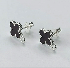 BRINCO FOLHEADO A PRATA COM 50 MILÉSIMO+ VERNIZ DIAMOND TRIO DE BRINCOS COM TREIS TAMANHOS ( 10MM/7MM/6MM) PRA662