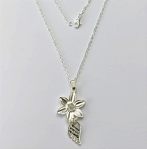 GARGANTILHA FOLHEADO A PRATA COM 50 MILÉSIMO+ VERNIZ DIAMOND TAMANHO 12MM (COM UMA PEDRA DE ZIRCONIA)- PRA673