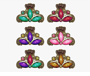 PRESILHAS Prendedor Piranha Enfeite Cabelo Strass - VENDIDO POR UNIDADE( CORES SORTIDAS) - BIJU000126