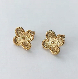 BRINCO FOLHEADO A OURO + VERNIZ DIAMONT (SIMPLES E DELICADO)TAMANHO 12CM - OURO724