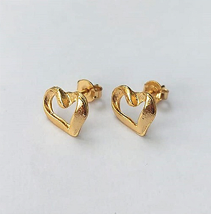 BRINCO FOLHEADO A OURO + VERNIZ DIAMONT (SIMPLES E DELICADO)TAMANHO 12CM - OURO725