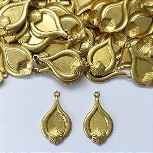 ACESSÓRIO NO BRUTO PRONTO PARA O BANHO - (CX.19) (V3991) GOTA 22MM - PESO TOTAL 0,4GR - COMPOSIÇÃO: 100% LATÃO - BRU0003400