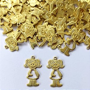 ACESSÓRIO NO BRUTO PRONTO PARA O BANHO - (2510) (CX.19) MENINA VESTIDO VAZADO 20MM COM DOIS FUROS - PESO TOTAL 0,8GR - COMPOSIÇÃO: 100% LATÃO - BRU0003404