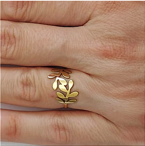 CX/36)ANEL EM AÇO INOXIDAVEL DOURADO(CAIXA COM NUMERO VARIADOS DO 14 ATE 24)AÇO2270