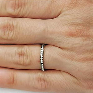 DUPLICADO - CX/36)ALIANÇA EM AÇO INOXIDAVEL LARGURA 1.4MM (CAIXA COM NUMERO VARIADOS DO 14 ATE 24) ZIRCONIA CRISTAL AÇO2276