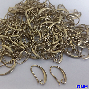 ACESSORIO NO BRUTO PRONTO PARA O BANHO (17MM) ALTAS FUSÃO - BASE DE BRINCO TIPO ANZOL - (VENDIDA POR PAR) PESO DO PAR 0,7GR ( DMB002)- BRU0003488