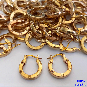 BRINCO NO BRUTO PRONTO PARA O BANHO(CX145)(TIPO ARGOLINHA DE PRESSÃO - TAMANHO 17MM - PESO 3.9GR -BRU0003564