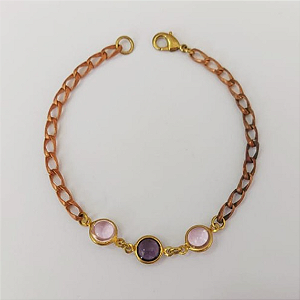 PULSEIRA NO BRUTO PRONTA PARA O BANHO - (CX145)PULSEIRA SIMPLES E DELICADA - TAMANHO 18CM - PESO TOTAL 5.9GR- BRU0003607