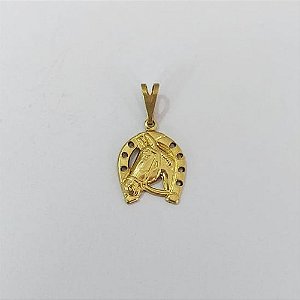 PINGENTE NO BRUTO PRONTO PARA O BANHO(2515) - PINGENTE FERRADURA CAVALO 13MM PESO 0,8GR - BRU0003626