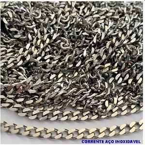 CORRENTE EM AÇO INOXIDAVEL VENDIDA POR METRO (AÇO18) LARGURA 5.2MM - AÇO2295