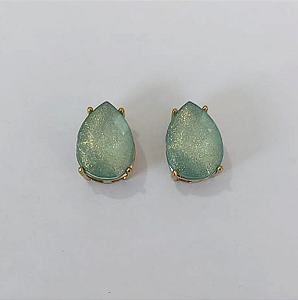 BRINCO NO BRUTO PRONTO PARA O BANHO / BASE EM ALTA FUSÃO 10X14MM COM PEDRA EM RESINA / PESO 2,7GR - BRU0003718