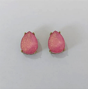 BRINCO NO BRUTO PRONTO PARA O BANHO / BASE EM ALTA FUSÃO 10X14MM COM PEDRA EM RESINA / PESO 2,7GR - BRU0003719