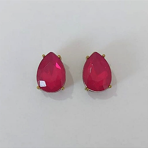 BRINCO NO BRUTO PRONTO PARA O BANHO / BASE EM ALTA FUSÃO 10X14MM COM PEDRA EM RESINA / PESO 2,7GR - BRU0003721