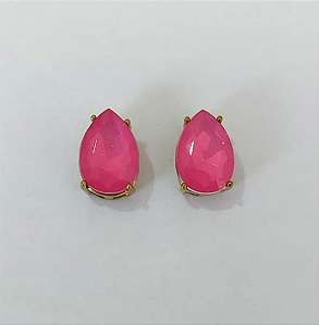 BRINCO NO BRUTO PRONTO PARA O BANHO / BASE EM ALTA FUSÃO 10X14MM COM PEDRA EM RESINA / PESO 2,7GR - BRU0003725