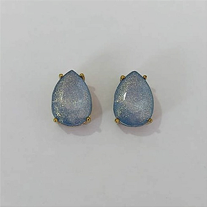 BRINCO NO BRUTO PRONTO PARA O BANHO / BASE EM ALTA FUSÃO 10X14MM COM PEDRA EM RESINA / PESO 2,7GR - BRU0003730