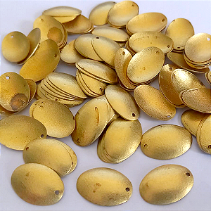 ACESSORIO NO BRUTO PRONTO PARA O BANHO(V3161)(CX146) (PEÇA OVAL ABAULADA DE 12X18MM) VENDA POR UNIDADE / PESO 0,5GR / BRU3776