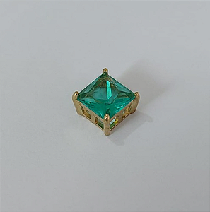PINGENTE NO BRUTO PRONTO PARA O BANHO (COM BASE EM ALTA FUSÃO QUADRADA ) ZIRCONIA 8X8MM PESO 0,9GR - BRU3861