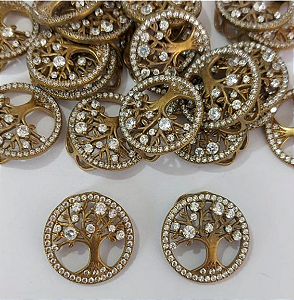 PINGENTE NO BRUTO PRONTO PARA O BANHOEM ALTA FUSÃO (CX148) (PESO 2.2GR - TODO CRAVEJADO EM MICRO ZIRCONIAS - BRU23923