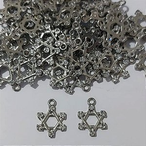 ACESSÓRIO NO BRUTO PRONTO PARA O BANHO (MAD)(CX150) - PINGENTE ESTRELA - TAMANHO 11MM - PESO 0,5GR - BRU24001