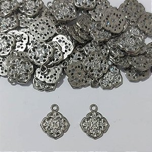 ACESSÓRIO NO BRUTO PRONTO PARA O BANHO (MAD)(CX150) - PINGENTE FLOR - TAMANHO 12MM - PESO 0,7GR - BRU24003