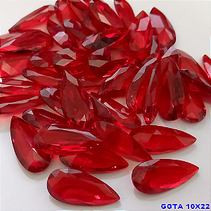 ACESSORIO NO BRUTO PRONTO PARA O BANHO -(CX143) PEDRA DE ZIRCONIA TAMANHO 10X22MM - COMPOSIÇÃO 100% VIDRO - BRU24245