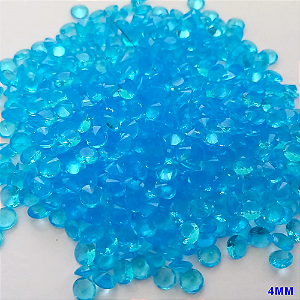 ACESSORIO NO BRUTO PRONTO PARA O BANHO(CX153) - (ZIRCONIA) "4.0MM" REDONDA (PRIMEIRA LINHA)COMPOSIÇÃO 100% ZIRCONIA - BRU24214